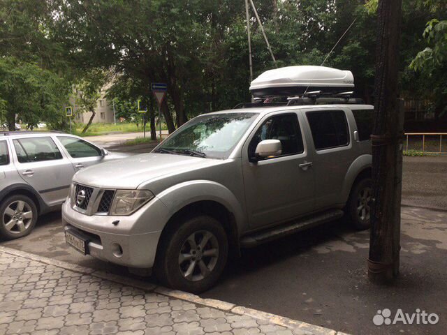 Автобокс багажник на крышу Nissan Pathfinder