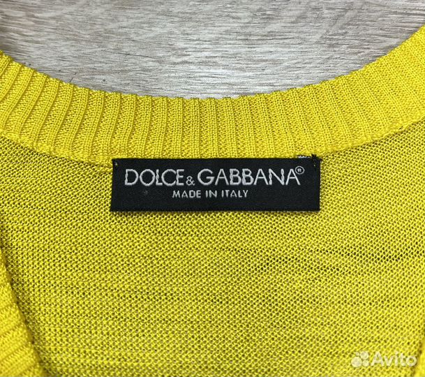 Dolce Gabbana женский жёлтый джемпер из вискозы