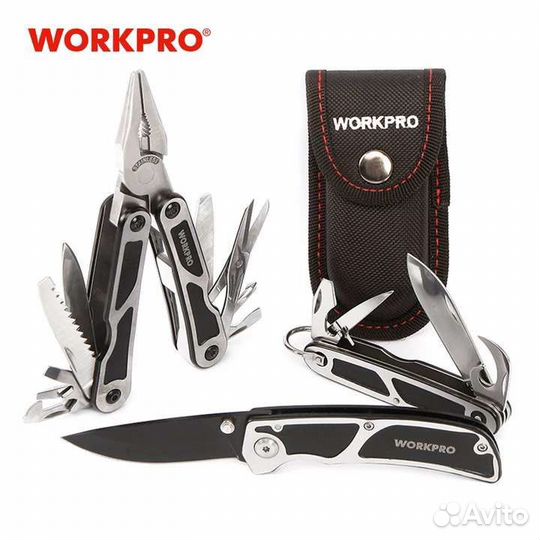 Мультитул workpro и нож. Отличный подарок
