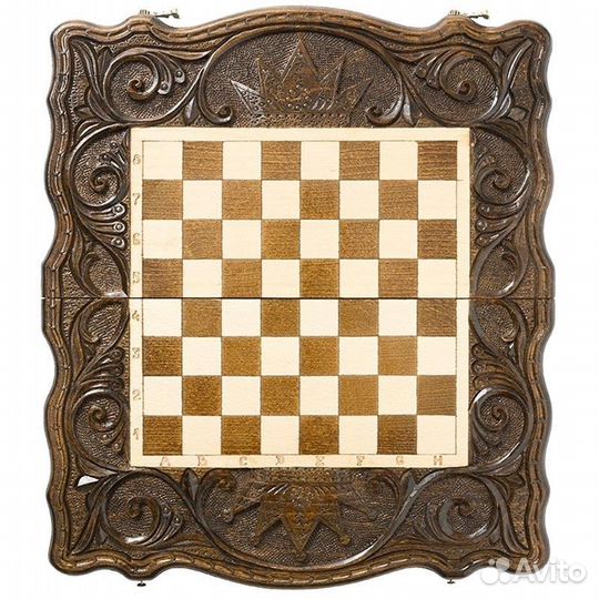 Шахматы и нарды резные Демир 40 х 46 см бук Армения 62718