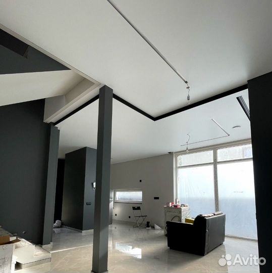 Натяжные потолки под ключ