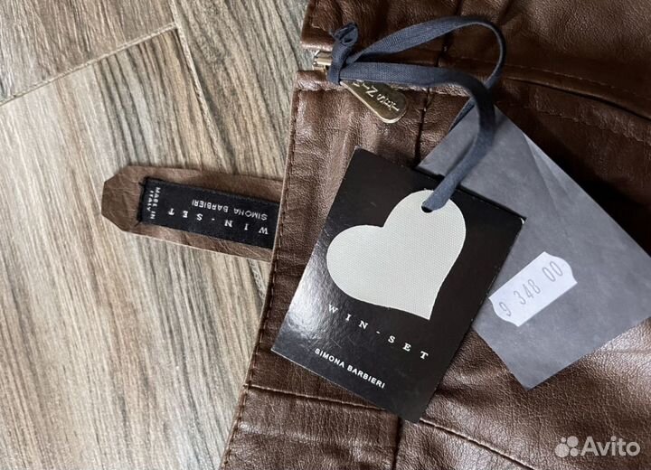 Юбка натуральная кожа My Twin Twinset/zara новая