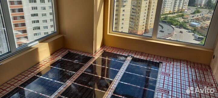 Монтаж электрических тёплых полов