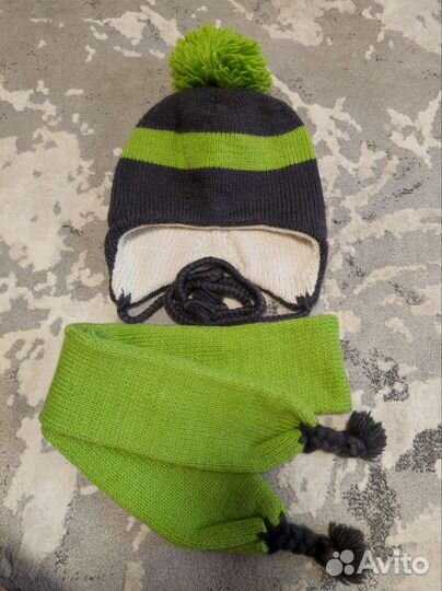 Комплект шапка и шарф для мальчика