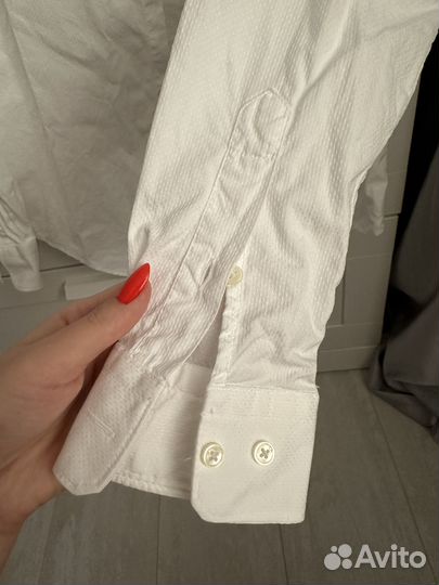 Белая рубашка мужская zara m