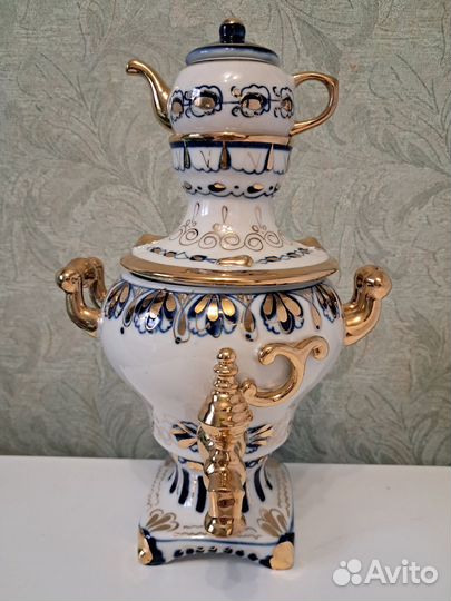 Самовар гжель СССР