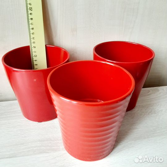 Кашпо горшки для цветов керамика пластиковые