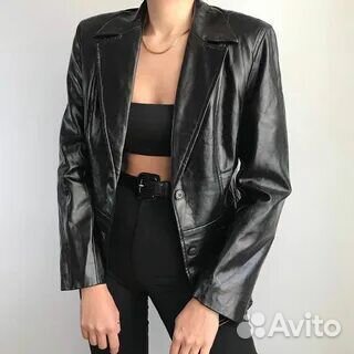 Пиджак из натуральной кожи женский