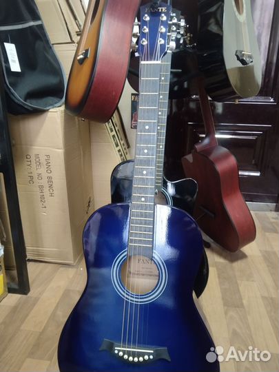 Акустическая гитара FT-R38B-BLS, Fante + тюнер