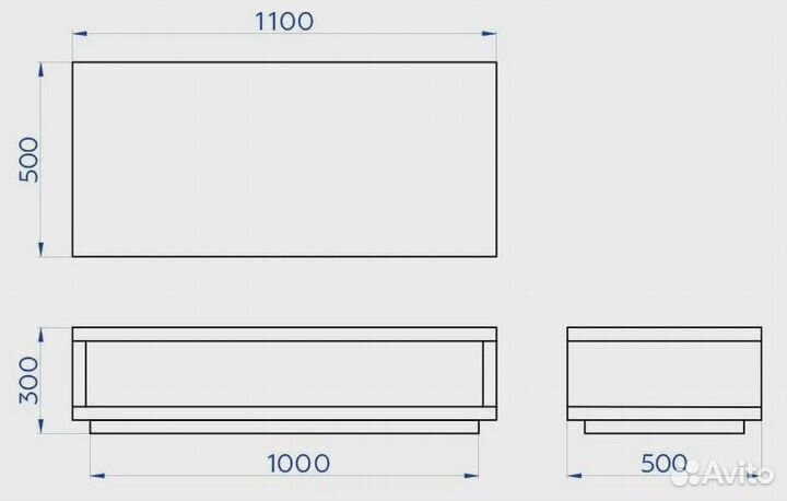 Soul Столик, венге. 30х110х50см (спеццена)