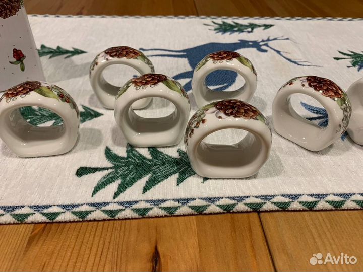 Фарфоровые кольца для салфеток комплект