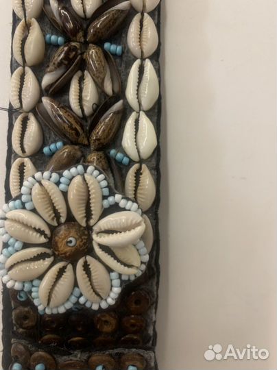 Ремень расшитый ракушками