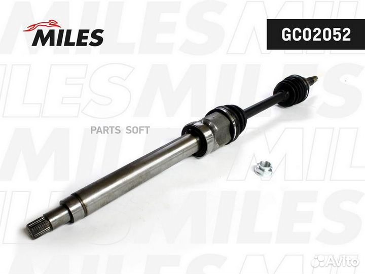 Miles GC02052 Привод в сборе правый ford focus 1.4