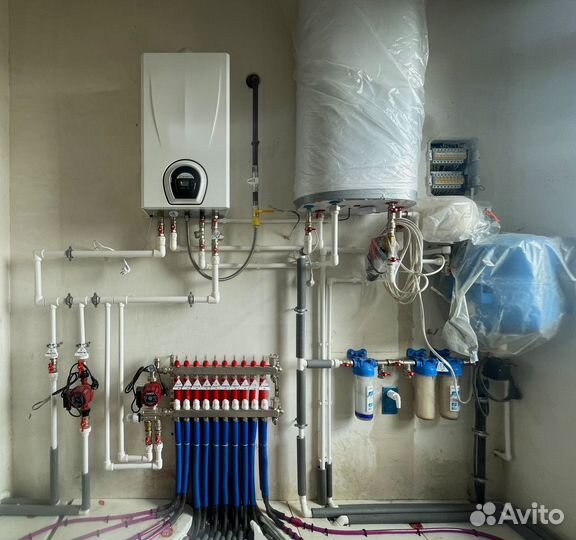 Монтаж отопления, радиаторов и теплого пола в доме