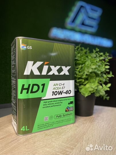 Масло моторное kixx HD1 10W-40 4л