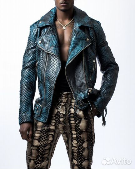 Куртка из кожи питона