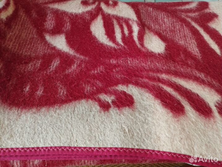 Одеяло шерстяное СССР верблюжье 180*210см