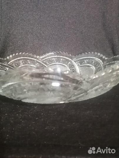 Хрустальное блюдо и конфетница СССР