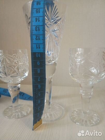 Хрустальные рюмки на ножке СССР