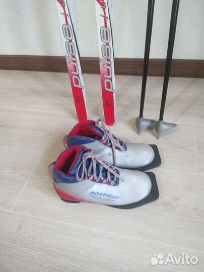 Беговые лыжи 170 см с ботинками 35, Nordway