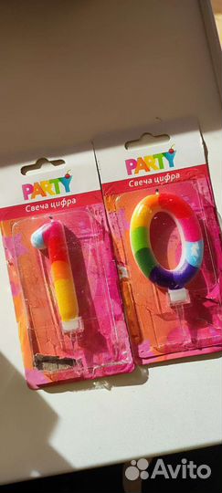 Шары цифры и свечи