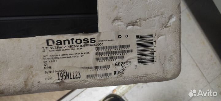 Преобразователь частоты Danfoss 195N1123 15 квт