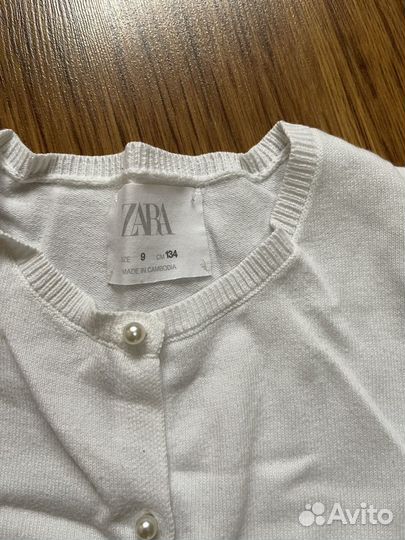 Кофточки для девочки zara (оригинал) 8-9лет