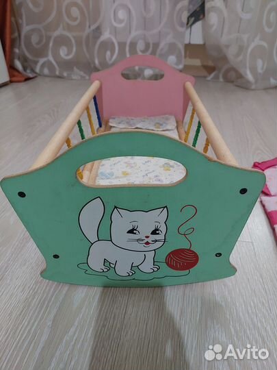 Детская кроватка игрушка качалка