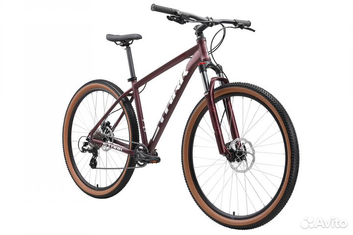 Велосипед Stark'24 Hunter 29.3 HD темно-красный/бе