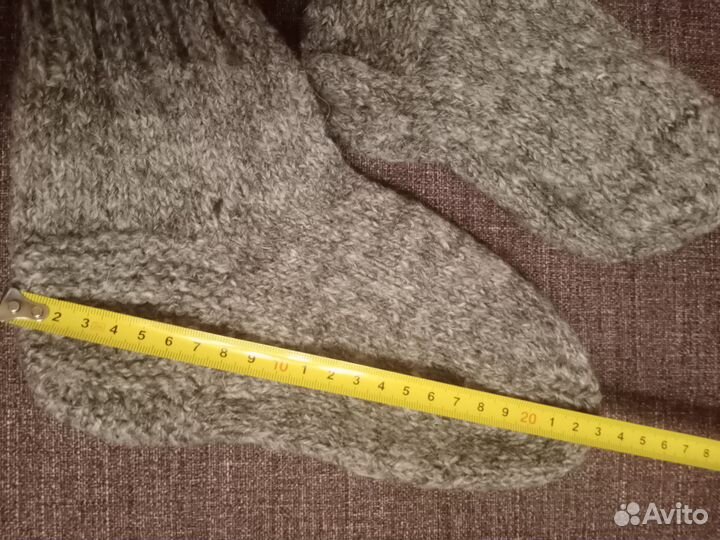 Носки шерстяные вязаные