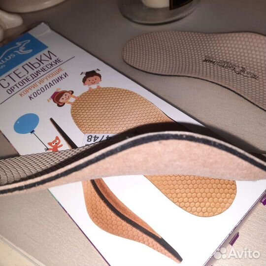 Ортопедические стельки детские 19см