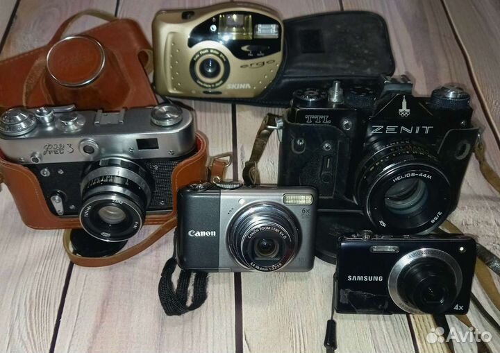 Плёночный фотоаппарат и цифровые