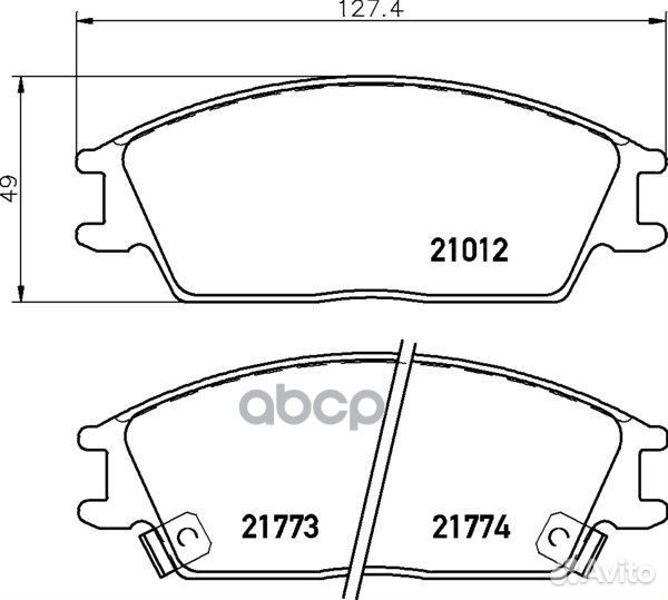 Колодки тормозные дисковые передн.accent Box (X