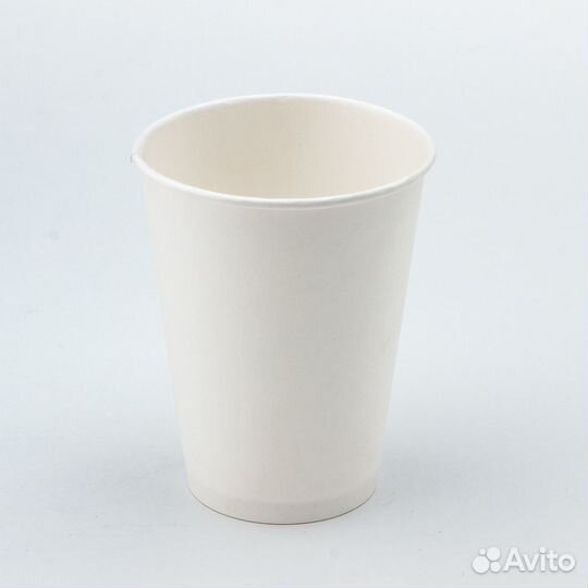 Стакан картонный 300мл 1-сл. белый d90мм