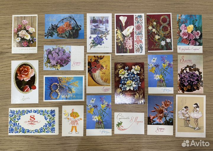 Открытки СССР с 8 марта