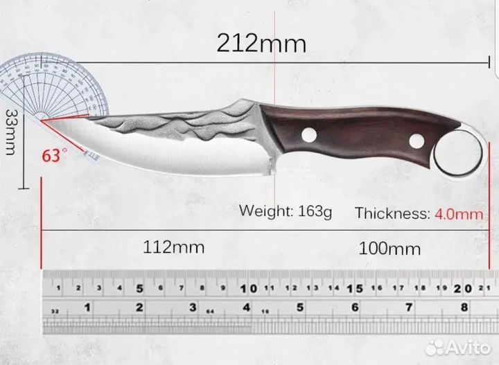 Нож ручной работы