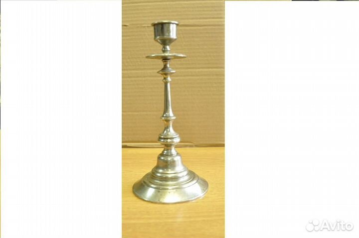Подсвечник родной никель. Ваза. Пиала