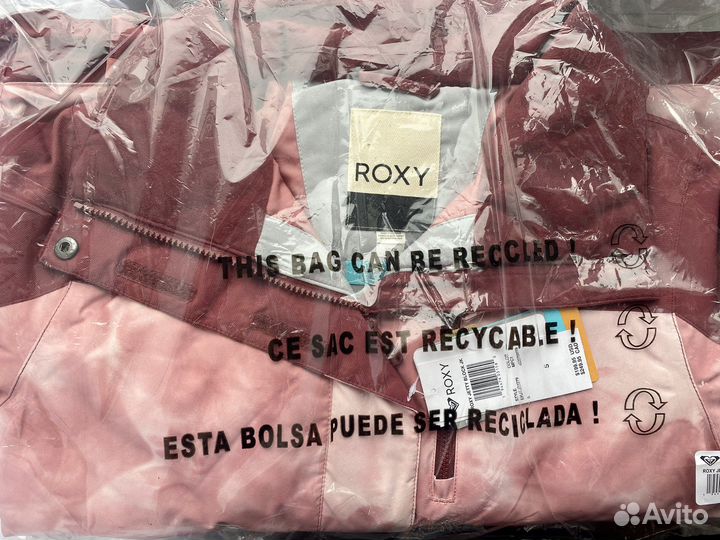 Горнолыжная куртка Roxy S Розовая, Болоневые Штаны