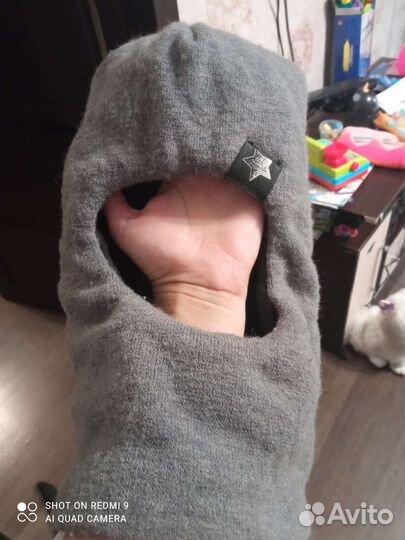 Зимняя шапка шлем для мальчика