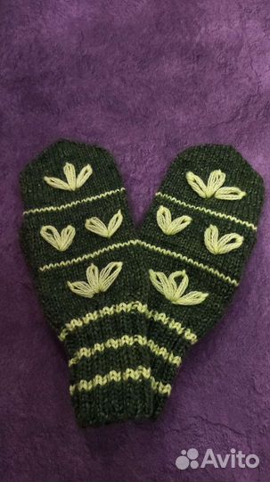 Варежки женские ручной работы