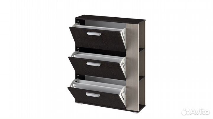 Тумба для обуви тип 1 «Эрика» Венге Цаво/Дуб Молоч