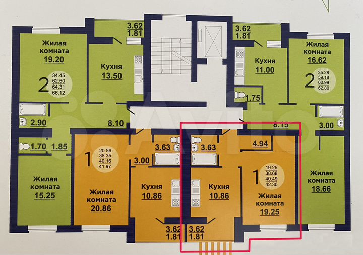 1-к. квартира, 42,3 м², 5/10 эт.