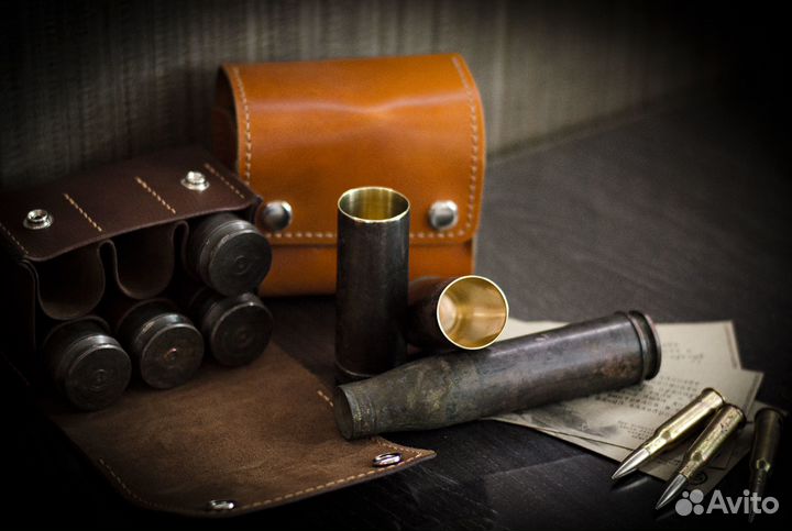 Набор из 6 стопок из гильз Ил-2 в коже