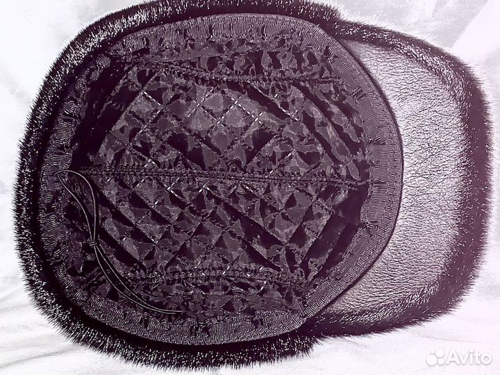 Кепка зимняя нутрия/замша (диаметр внутр. 20 см)