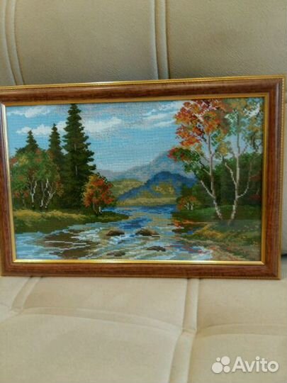 Картина вышитая крестом