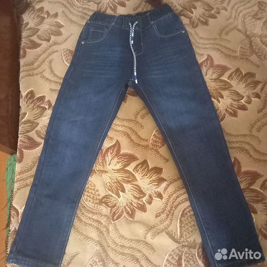 Джинсы теплые