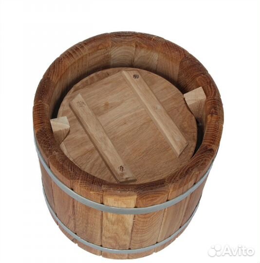 Кадка дубовая с гнетом 15 литров