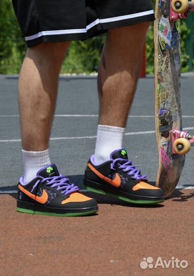 Кроссовки nike sb dunk low halloween люкс