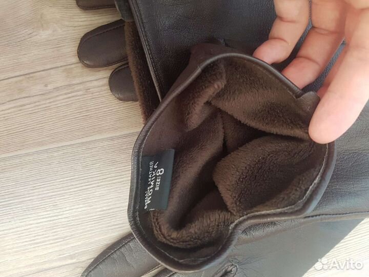 Перчатки кожаные