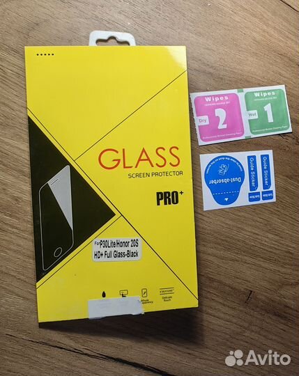 Защитное стекло для телефона Huawei P30 lite чёрн